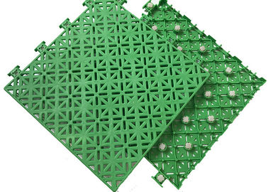Wear Resisting Outdoor Sports Flooring , Non Slip Green Sports Flooring